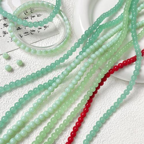 Single Gemstone Beads, Chalcedony, Round, DIY 6mm Approx 0.8mm, Approx 