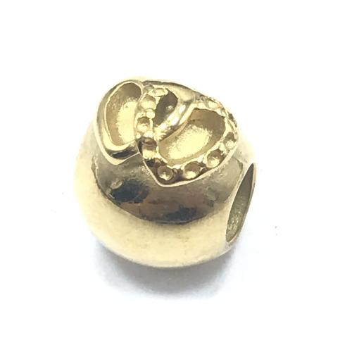 Edelstahl Perlen, 304 Edelstahl, DIY, goldfarben, 10x12mm, Bohrung:ca. 4.5mm, verkauft von PC