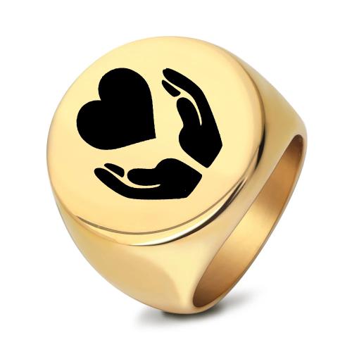 Титан Сталь палец кольцо, титан, Другое покрытие, Мужская & разный размер для выбора & разные стили для выбора, Много цветов для выбора, продается PC