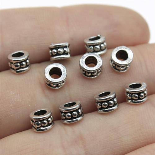 Zinc Alloy Spacer Beads, Column, antique silver color plated, DIY 