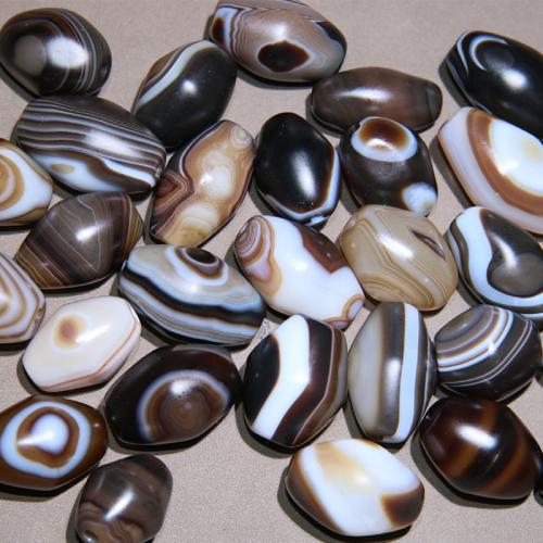 Perles agates, Agate, olivâtre, DIY, Couleur aléatoire, beads size 16x21- Vendu par PC