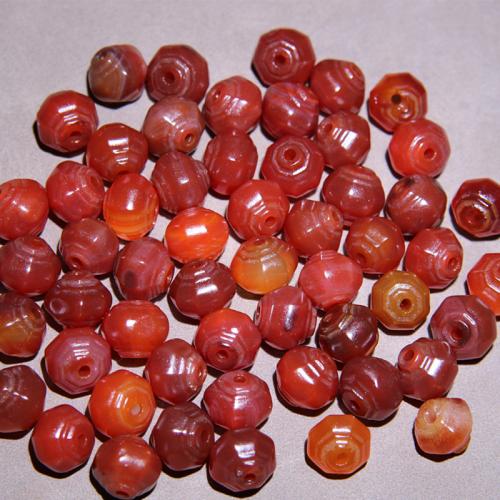 Perles agates, Agate, lanterne, envoyé au hasard & DIY, rouge Vendu par PC
