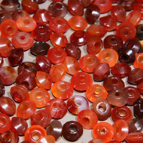 Perles agates, Agate, envoyé au hasard & DIY, rouge, beads size 11.5x12.5- Vendu par PC