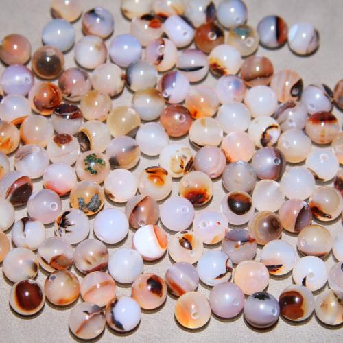 Бусины из одного камня, Океан халцедон, Круглая, случайным образом отправлено & DIY & разные стили для выбора, 10mm, продается PC