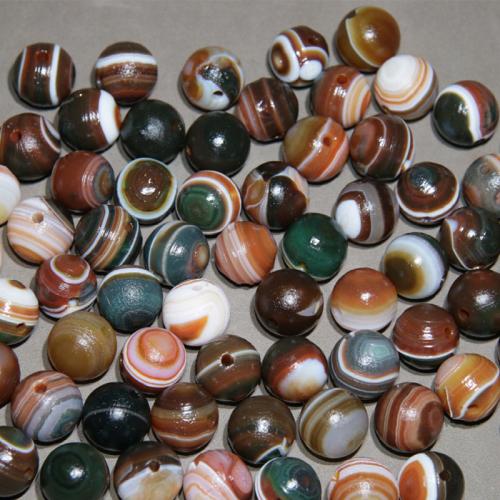Perles agates, Agate, Rond, envoyé au hasard & DIY, 15mm, Vendu par PC