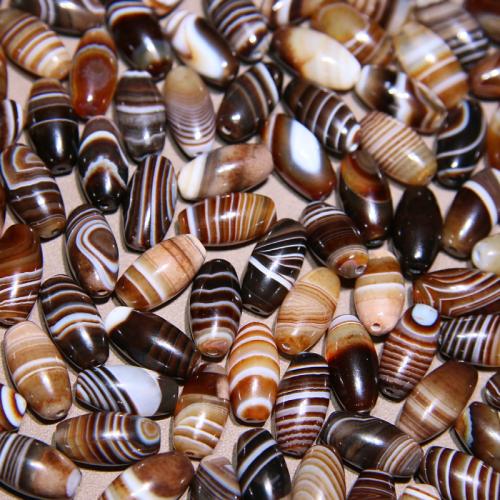 Perles agates, Agate, envoyé au hasard & DIY, couleur de café Vendu par PC