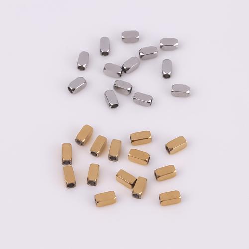 Edelstahl Perlen, 316 Edelstahl, Vakuum-Ionen-Beschichtung, DIY, keine, 4x2mm, 20PCs/Tasche, verkauft von Tasche