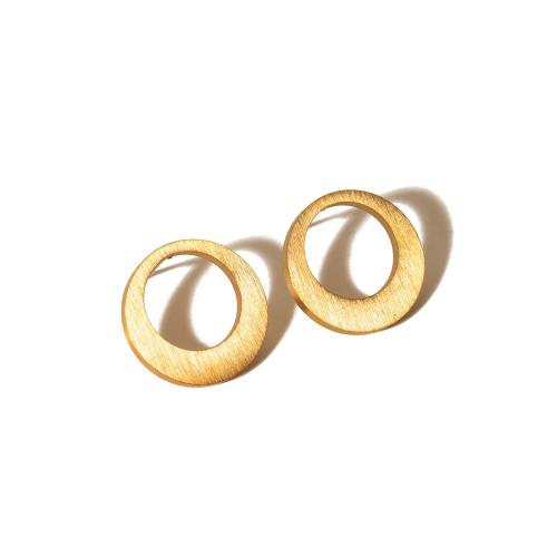 Edelstahl Stud Ohrring, 304 Edelstahl, 18K vergoldet, Modeschmuck & für Frau, goldfarben, 8.8x2.2mm, verkauft von Paar