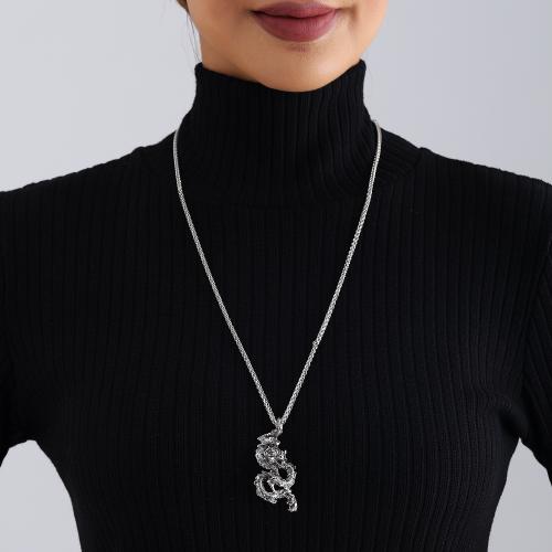 Zinc Alloy Sweater Chain Necklace, plated & for woman & with rhinestone 