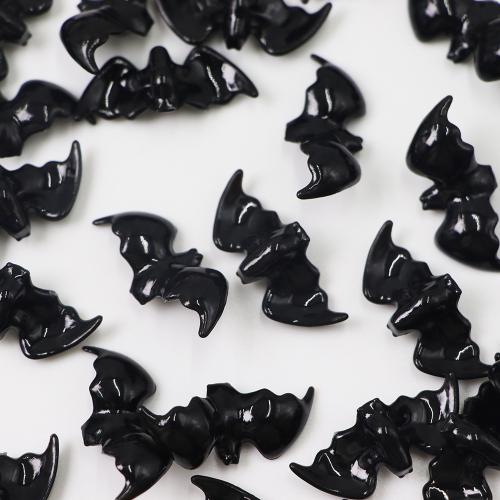 Acryl Dekoration, Fledermaus, Spritzgießen, DIY, schwarz, 32x12mm, 715PCs/Tasche, verkauft von Tasche