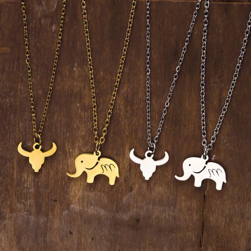 Stainless Steel Jewelry Necklace, 304 Stainless Steel, Animal, Vacuum Ion Plating & for woman cm 