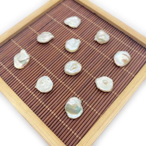 No Hole Cultured Freshwater Pearl Beads, petals, DIY, white mm 