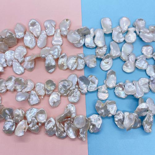 Natural Freshwater Pearl Loose Beads, petals, DIY, white Approx 