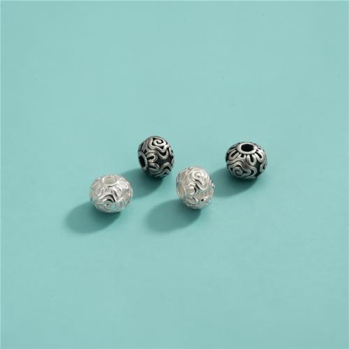 Sterling Silver Spacer Beads, 925 Sterling Silver, Drum, DIY Approx 1.5mm 