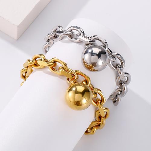Stainless Steel Chain Bracelets, 304 Stainless Steel, Vacuum Ion Plating, for woman 