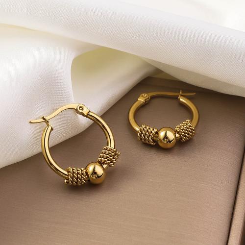 Stainless Steel Leverback Earring, 304 Stainless Steel, gold color plated, for woman, 20mm 