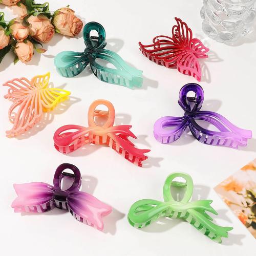 Hair Claw Clips, Plastic, handmade, gradient color & for woman 