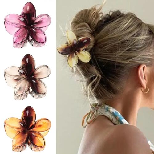 Hair Claw Clips, Acrylic, Flower, fashion jewelry 