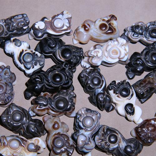 Agate Beads, Fabulous Wild Beast, Carved, random style & DIY & smooth, beads size - 