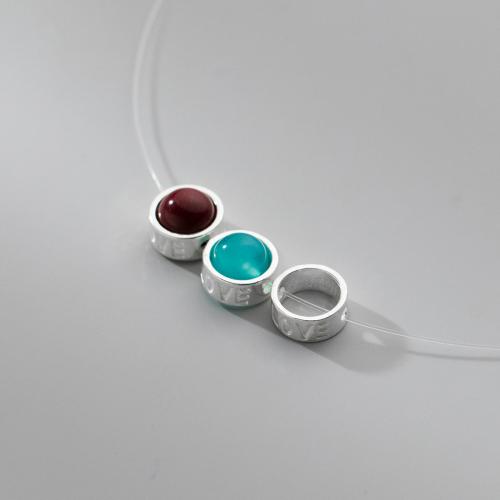 純銀製指輪リング, 925スターリングシルバー, DIY 穴:約 1.9mm, 売り手 パソコン