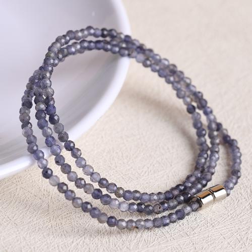 Wrap Bracelets, Iolite, fashion jewelry & Unisex Approx 53 cm 