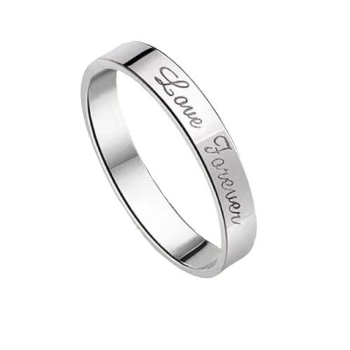 Titanium Steel Finger Ring, plated & for woman 