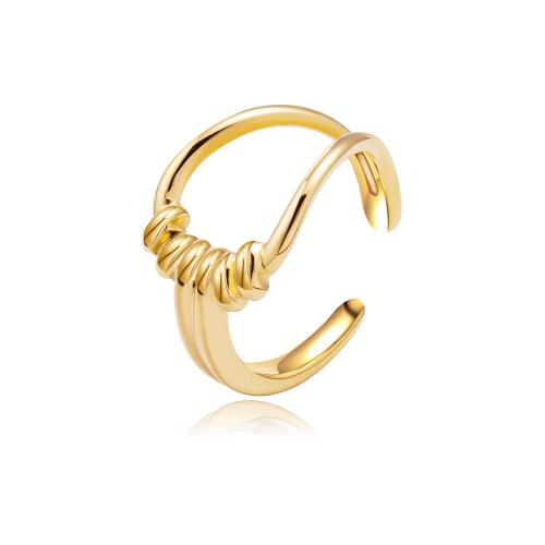 Anillos de Acero Inoxidable, acero inoxidable 304, 18K chapado en oro, Joyería & para mujer, dorado, Vendido por UD