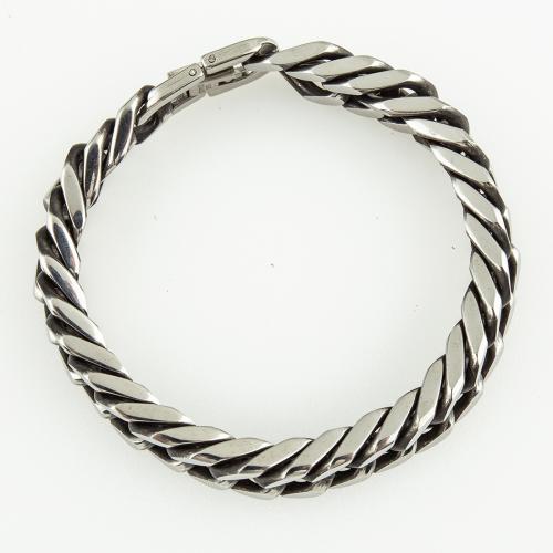 Stainless Steel Chain Bracelets, 304 Stainless Steel, fashion jewelry & Unisex 12mm Approx 21 cm 