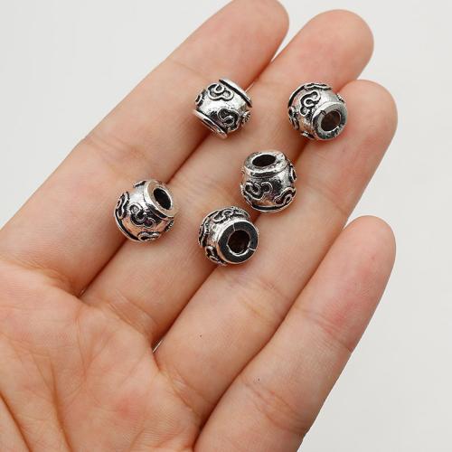 Zinc Alloy Spacer Beads, silver color plated, DIY Approx 4mm, Approx 