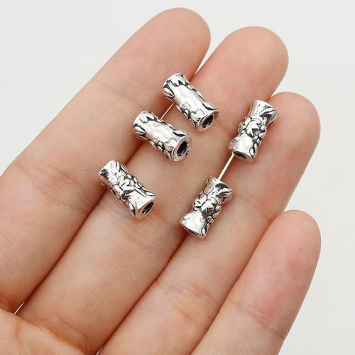 Zinc Alloy Jewelry Beads, Bamboo, silver color plated, DIY Approx 2.5mm, Approx 