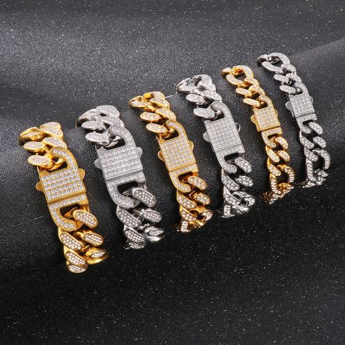 Stainless Steel Chain Bracelets, 304 Stainless Steel, Vacuum Ion Plating  & for man 