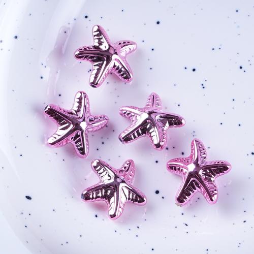 Plating Acrylic Beads, Starfish, plated, DIY Approx 2mm, Approx 