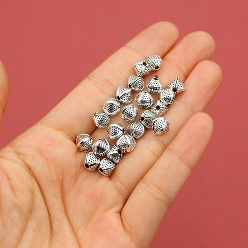 Zinc Alloy Spacer Beads, silver color plated, DIY Approx 1.5mm, Approx 