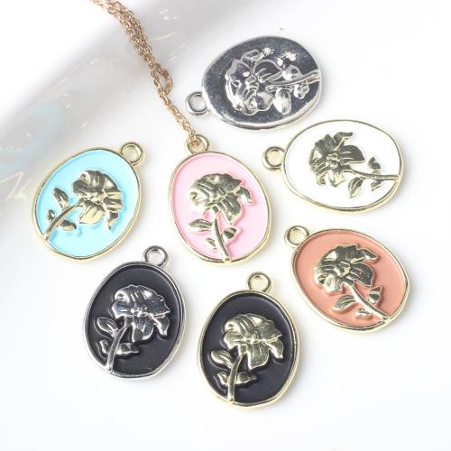 Zinc Alloy Enamel Pendants, plated, DIY 