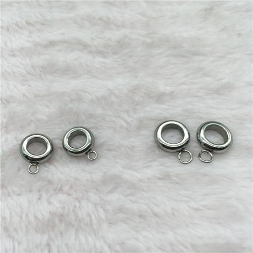 Stainless Steel Bail Bead, 304 Stainless Steel, plated, DIY original color 