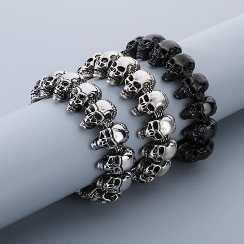 Stainless Steel Chain Bracelets, 304 Stainless Steel, Vacuum Ion Plating & for man 