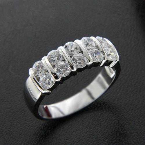 Cubic Zirconia Micro Pave Brass Finger Ring & micro pave cubic zirconia & for woman 