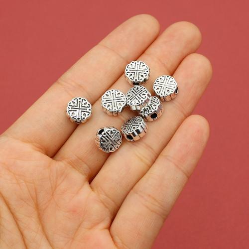 Zinc Alloy Spacer Beads, silver color plated, DIY Approx 2mm, Approx 