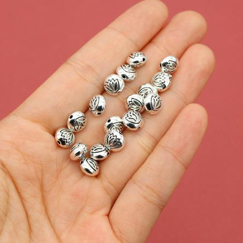 Zinc Alloy Spacer Beads, silver color plated, DIY Approx 1mm, Approx 