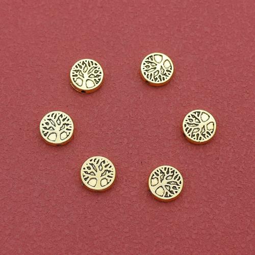 Zinc Alloy Spacer Beads, Flat Round, plated, DIY Approx 1mm, Approx 