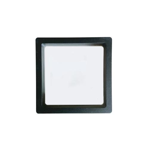 PE Kunststoff Schmuck Display Box, Quadrat, Staubdicht & transparent & verschiedene Größen vorhanden, schwarz, verkauft von PC[