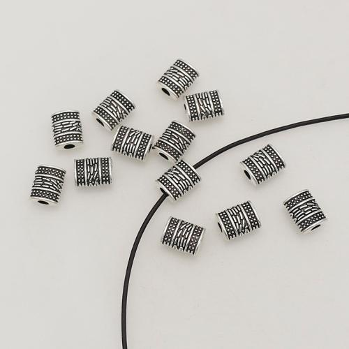 Zinc Alloy Spacer Beads, silver color plated, DIY Approx 2.2mm, Approx 