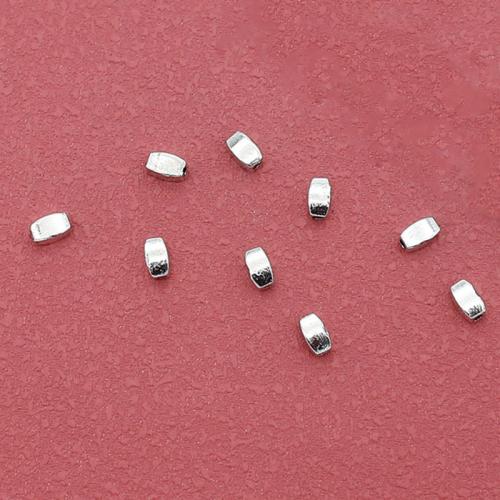 Zinc Alloy Spacer Beads, silver color plated, DIY Approx 1mm, Approx 