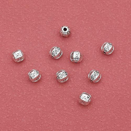 Zinc Alloy Spacer Beads, silver color plated, DIY Approx 1.5mm, Approx 