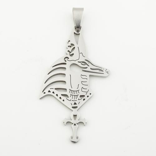 Stainless Steel Hollow Pendant, 304 Stainless Steel, silver color plated, DIY, silver color Approx 4mm [