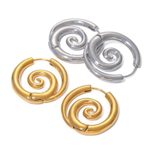 Stainless Steel Hoop Earring, 304 Stainless Steel, Helix, plated, fashion jewelry & for woman 