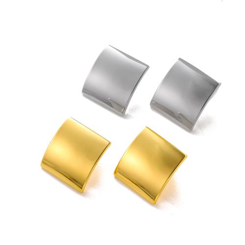 Titanium Steel Earrings, Vacuum Ion Plating, for woman nickel, lead & cadmium free, inner ~20mm 