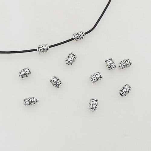 Zinc Alloy Spacer Beads, silver color plated, DIY Approx 1.5mm, Approx 