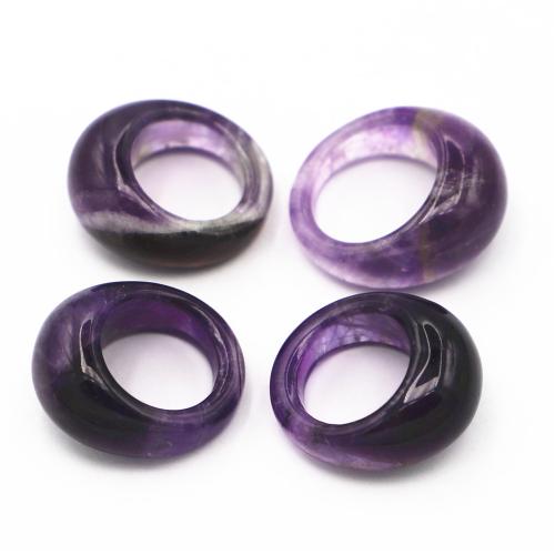 水晶の指輪, アメジスト, ユニセックス & 異なるサイズの選択, パープル mm thickness;15mm, 売り手 パソコン