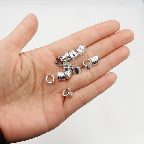 Zinc Alloy Large Hole Beads, silver color plated, DIY Approx 5mm, Approx 